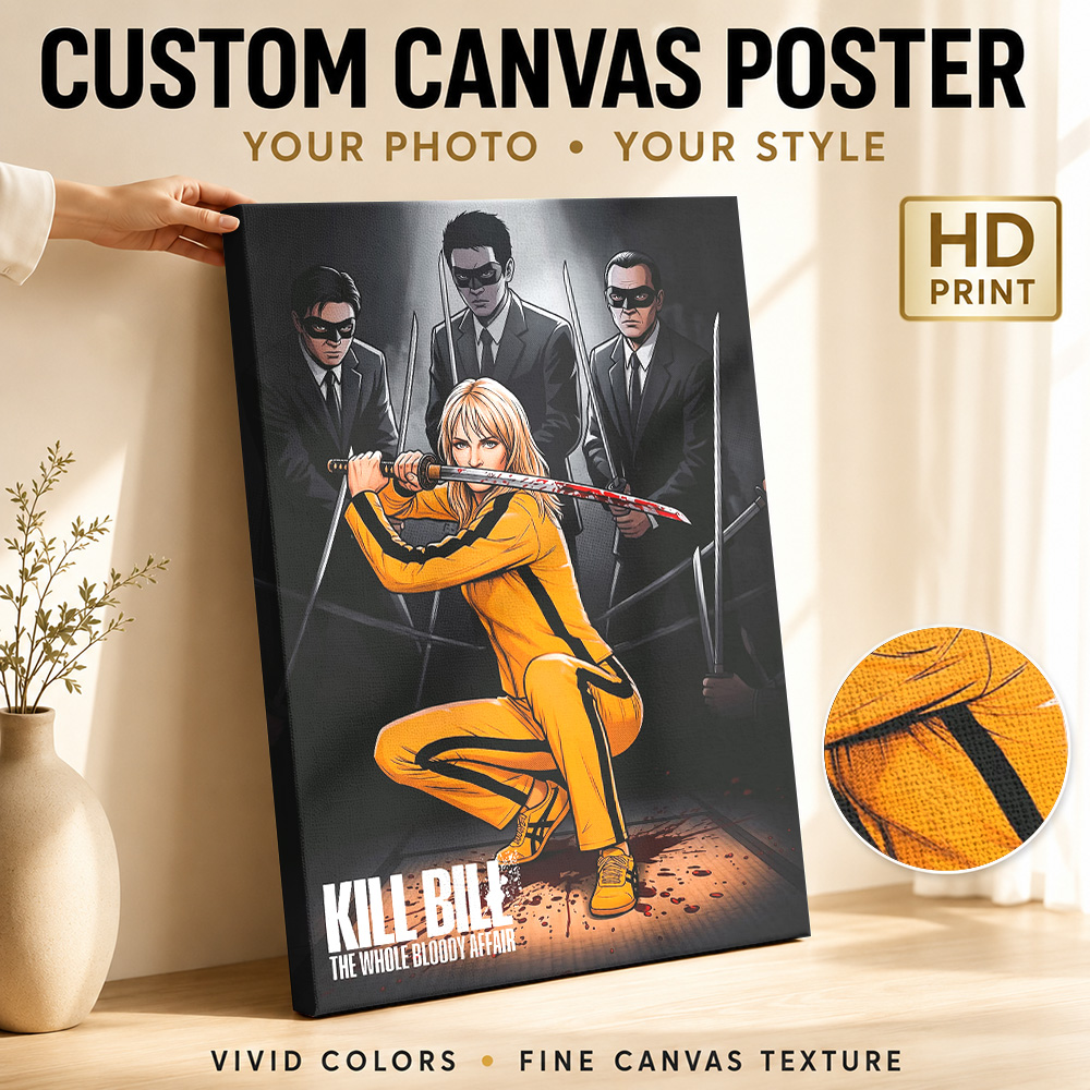 Collectible Vintage Photos - Poster Kanvas Berbingkai Film Fury, Foto