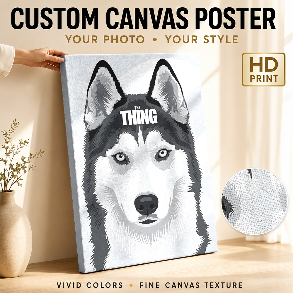 Collectible Vintage Photos - Poster Kanvas Film The Thing Husky,