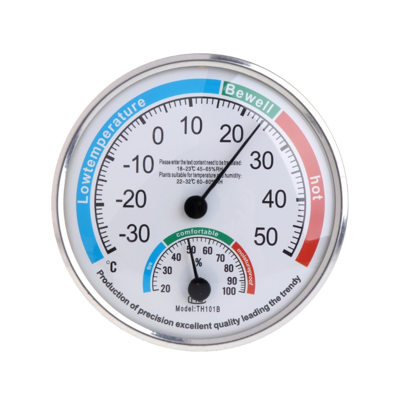 Analog Meter Gauge - Portable Analog Thermometer Hygrometer Suhu Kelembaban