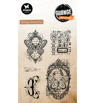 Collectible Vintage Greeting Cards - Koleksi Grunge Kupu-kupu Vintage 2025 Cetakan