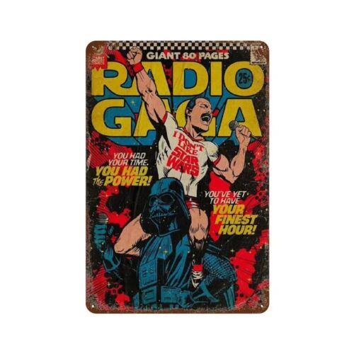 Vintage Collectible Tins - Y1, Queen Radio Gaga Gaya Komik