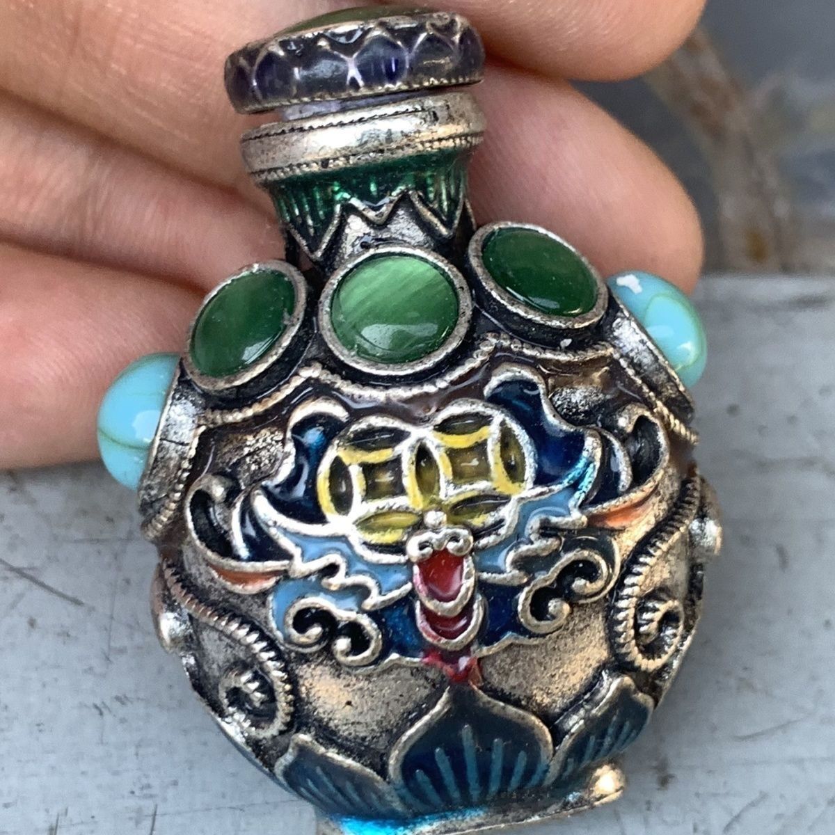 Botol Snuff Perunggu Cloisonne - Collectible Vintage Tools ulasan dan harga