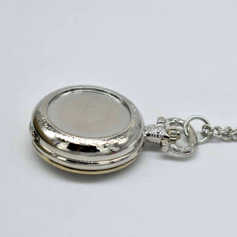 Kalung Liontin Jam Saku Logam  - Vintage Watch Crystal ulasan dan harga
