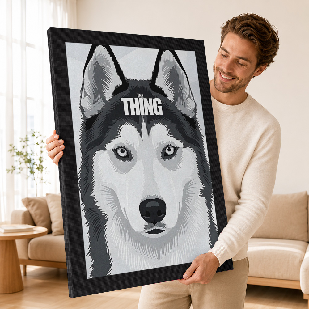 Poster Kanvas Film The Thing H - Collectible Vintage Photos ulasan dan harga