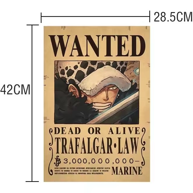 Poster Anime One Piece Bounty  - Vintage Toy Collector ulasan dan harga