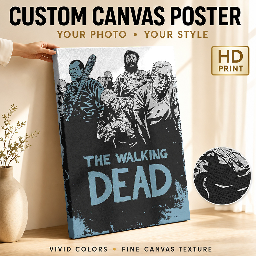 Poster Kanvas The Walking Dead - Collectible Vintage Photos ulasan dan harga