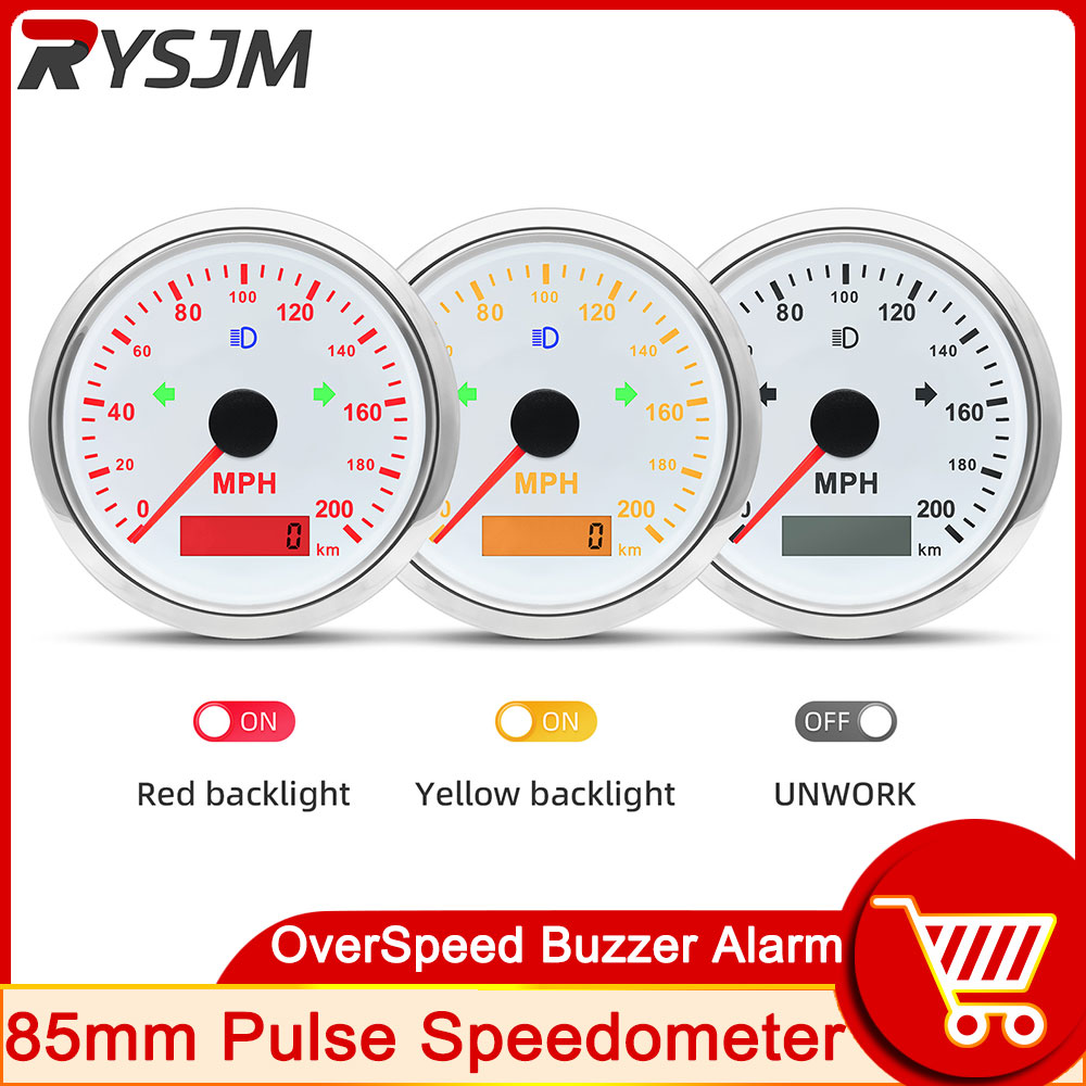 125 200 MPH KMH 85mm Speedomet - Analog Meter Gauge ulasan dan harga